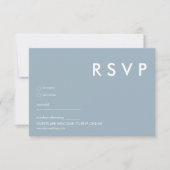 Minimalistische bruiloft RSVP Kaarten (Voorkant)