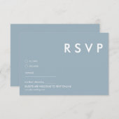 Minimalistische bruiloft RSVP Kaarten (Voorkant / Achterkant)