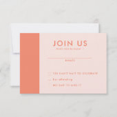 Minimalistische bruiloft RSVP Kaarten (Voorkant)