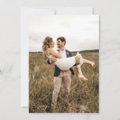 Minimalistische bruiloft Stijlvol Clean Simple Bol Save The Date (Achterkant)