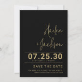 Minimalistische bruiloft Stijlvol Clean Simple Bol Save The Date (Voorkant)