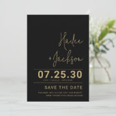 Minimalistische bruiloft Stijlvol Clean Simple Bol Save The Date (Staand voorkant)