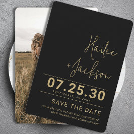 Minimalistische bruiloft Stijlvol Clean Simple Bol Save The Date