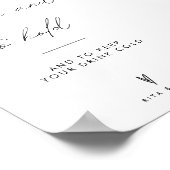 Minimalistische bruiloft te hebben en te houden Dr Poster (Hoek)