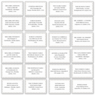Minimalistische bruiloft uitnodigingsadres Sticker