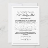 Minimalistische bruiloft update aankondiging Kaart (Voorkant)