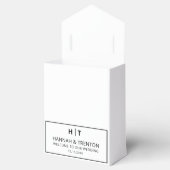 Minimalistische bruiloft welkom moderne bruiloft p bedankdoosjes (Geopend)