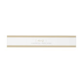 Minimalistische bruiloft | WOORDEN Uitnodigingen Wikkel (Vlak)