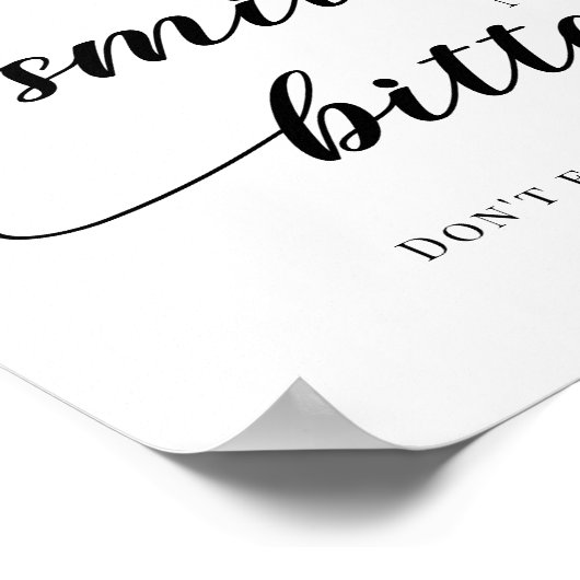 Minimalistische bruiloft zonnebrandcrème en bug sp poster (Hoek)