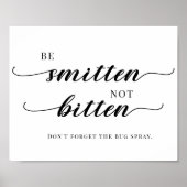 Minimalistische bruiloft zonnebrandcrème en bug sp poster (Voorkant)