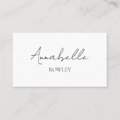 Minimalistische Bruiloft Zwart Wit Bruiloft Tafel  Plaatskaartje (Voorkant)