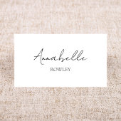 Minimalistische Bruiloft Zwart Wit Bruiloft Tafel  Plaatskaartje