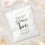 Minimalistische bruiloft's meer liefde station tek bedankzakje (Geknipt)