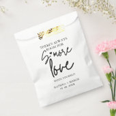 Minimalistische bruiloft's meer liefde station tek bedankzakje (Gezegeld)