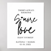 Minimalistische bruiloft's meer liefde station tek poster (Voorkant)