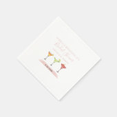 Minimalistische Bruiloftscocktailparty Papier Servet (Hoek)