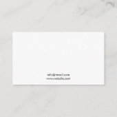 Minimalistische bruin-witte massagetherapie visitekaartje (Achterkant)