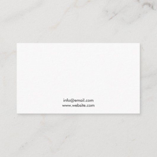 Minimalistische bruin-witte massagetherapie visitekaartje (Achterkant)