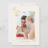 Minimalistische Brunch & Bubbly Champagne Bruidsfe Kaart (Achterkant)