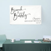 Minimalistische brunch en bubble verjaardagsbrunch spandoek (Beurs)