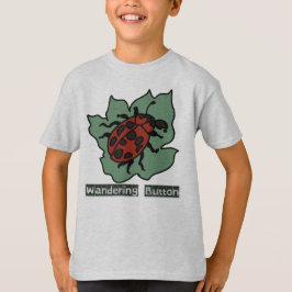 Minimalistische bug Chilling op een blad | grappig T-shirt