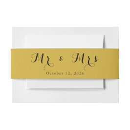 Minimalistische buikband – aangepaste tekst uitnodigingen wikkel