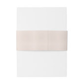 Minimalistische buikband – Aangepaste tekst Uitnodigingen Wikkel (Achterkant Voorbeeld)