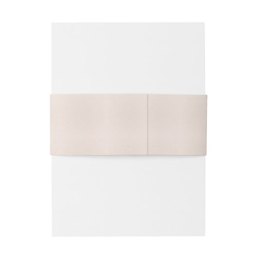 Minimalistische buikband – Aangepaste tekst Uitnodigingen Wikkel (Achterkant Voorbeeld)