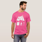 Minimalistische Bushcraft Survival Camping Hiking  T-shirt (Voorkant volledig)