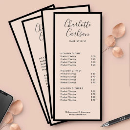 Minimalistische Business Chic Blush Pink Reclamekaart