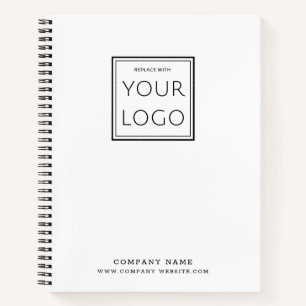 Minimalistische Business Logo Bedrijfsnaam Simple  Notitieboek