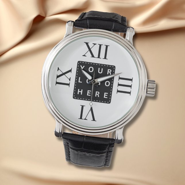 Minimalistische Business Logo Company Branded Gift Horloge (Creator heeft geüpload)