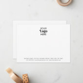 Minimalistische Business Logo Company Contact Bran Notitiekaartje (Voorkant / Achterkant in situ)