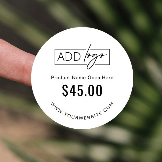 Minimalistische Business Logo Product Prijs Label 