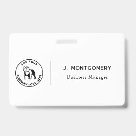 Minimalistische Business Logo Vet Tech-medewerkers Badge