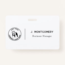 Minimalistische Business Logo Vet Tech-medewerkers Badge