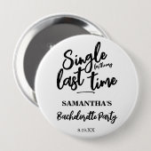 Minimalistische Button van de Bachelorette Party (Voorkant /achterkant)