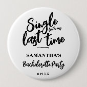 Minimalistische Button van de Bachelorette Party (Voorkant)