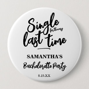 Minimalistische Button van de Bachelorette Party
