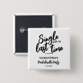 Minimalistische Button van de Bachelorette Party (Voorkant /achterkant)