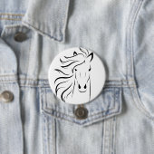 Minimalistische Button voor HORSE-tekening (In situ)