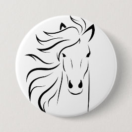 Minimalistische Button voor HORSE-tekening