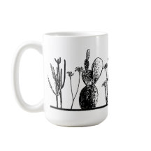 Minimalistische Cactus — Koffiemok