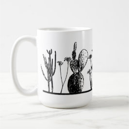Minimalistische Cactus — Koffiemok