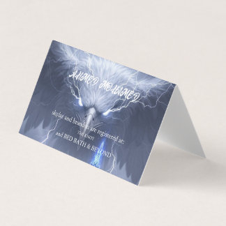 Minimalistische cadeau registratiekaart voor babyf visitekaartje