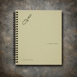 Minimalistische cadeau voor botanische tuinen leze notitieboek