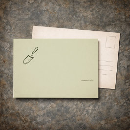 Minimalistische cadeau voor tuinliefhebbers feestdagenkaart