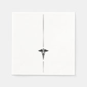 Minimalistische Caduceus Symbool servetten (Voorkant)