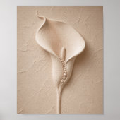 Minimalistische Calla-lelie-muurkunst Poster (Voorkant)