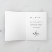 Minimalistische Calligraphy Valentijn Aangepaste Kaart (Binnen)